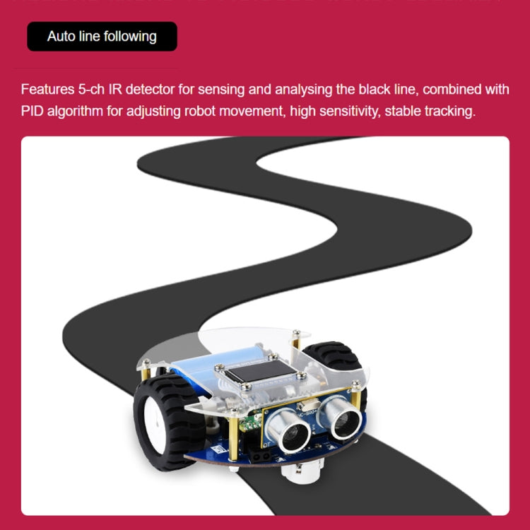 Waveshare PicoGo Mobile Robot, Based on Raspberry Pi Pico, Self-Driving, Remote Control