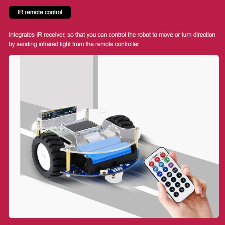 Robot mobile Waveshare PicoGo, basato su Raspberry Pi Pico, guida autonoma, telecomando