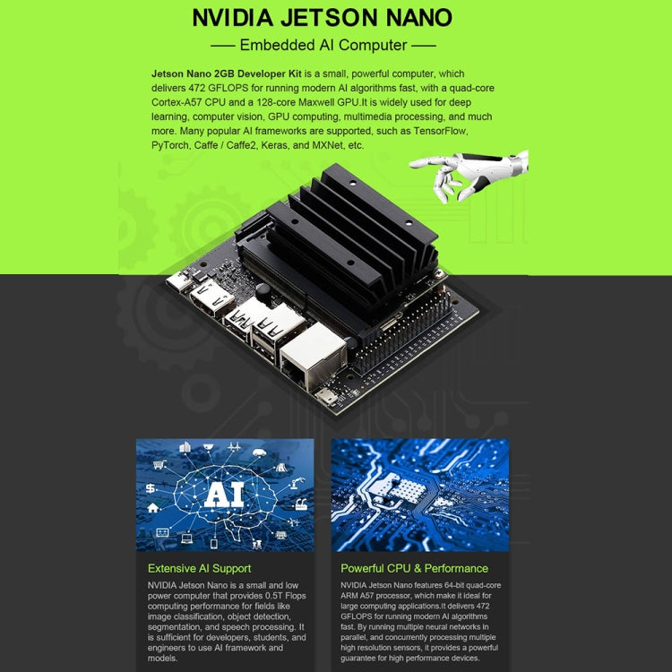 Waveshare JetRacer Pro 2GB AI Kit, High-Speed ​​AI Racing Robot Powered by Jetson Nano 2GB, Pro Version, EU Plug, JetRacer Pro 2GB AI Kit