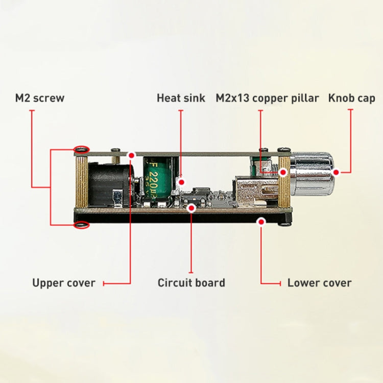 Modulo amplificatore Bluetooth per scheda amplificatore di potenza audio stereo MP3 da 50 W, con guscio, With Shell