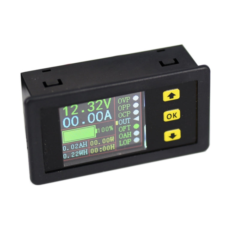 90V 20A Dual Color Display Voltage Current Meter Charge Discharge Measurement Counter, Without Relay