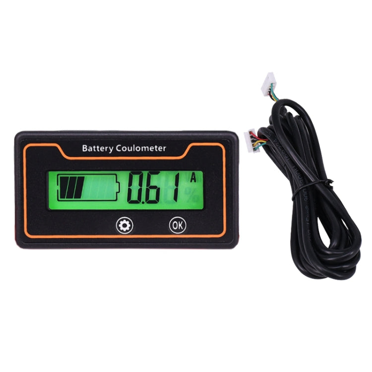 2m 50A 12V 48V Digital Display DC Voltmeter Lead Acid Lithium Battery Charge Meter, 2m 50A