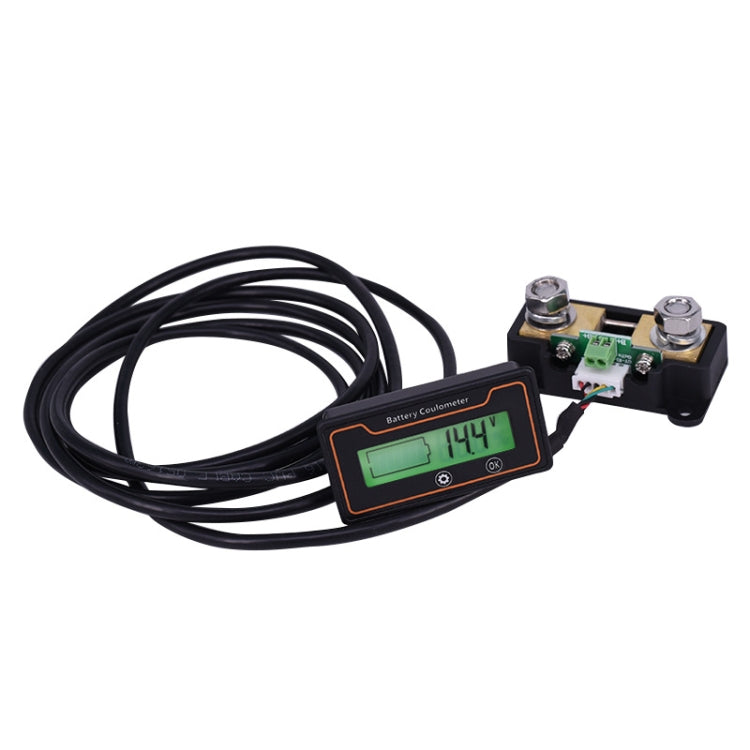 2m 50A 12V 48V Digital Display DC Voltmeter Lead Acid Lithium Battery Charge Meter, 2m 50A