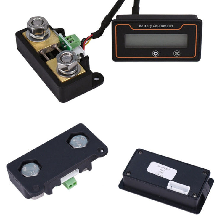 Voltmetro digitale 12-48V 100A per batterie al litio e piombo