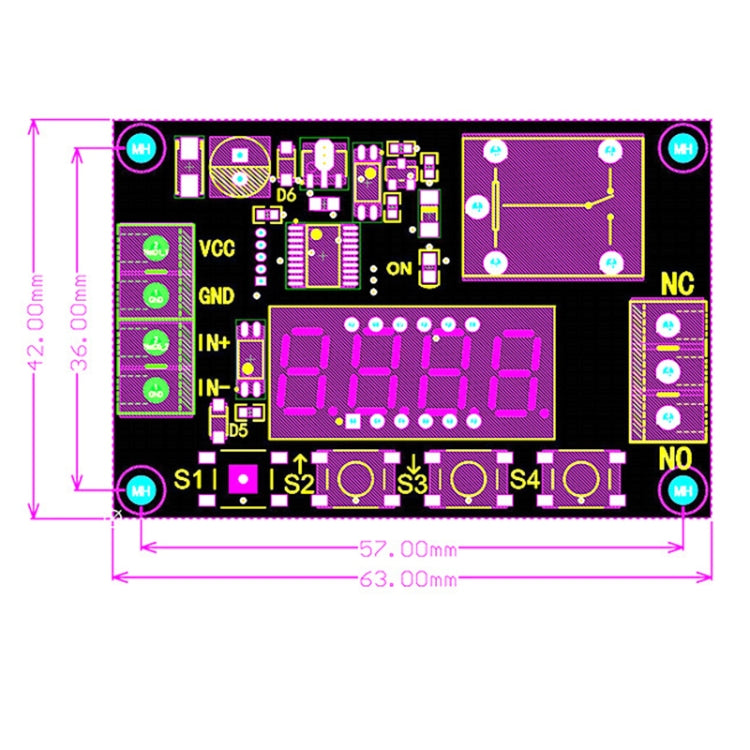 Modulo relè temporizzato 5V Trigger Scheda relè temporizzazione ciclo interruttore OFF / ON, 5V