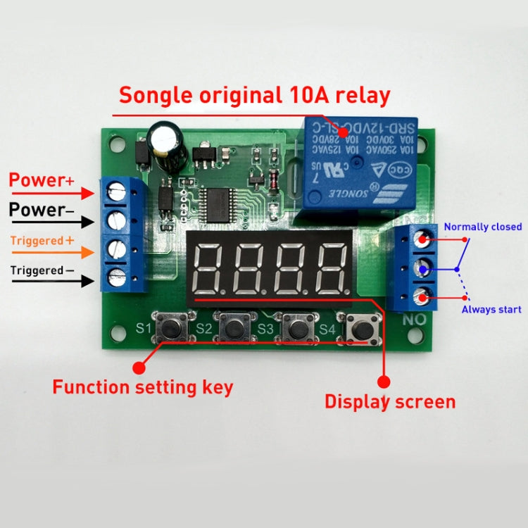 Modulo relè temporizzato 5V Trigger Scheda relè temporizzazione ciclo interruttore OFF / ON, 5V