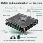 TPA7498e Scheda amplificatore di potenza Modulo Bluetooth Stereo 2.1 Audio Subwoofer con controllo degli alti e dei bassi