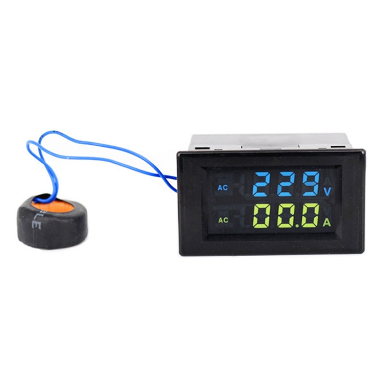 D85-2042A 110V 220V 380V 100A Digital AC Voltmeter Ammeter Current Amp Volt Meter LCD Panel Monitor