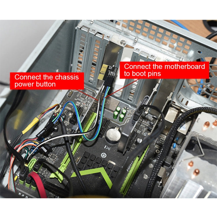 PCI-E computer power reset automatically turns on the machine