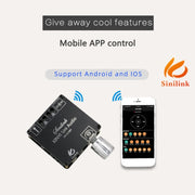 XY-C15H 20W Dual Channel Bluetooth 5.0 HIFI Stereo Digital Audio Power Amplifier Board with Shell, with Shell