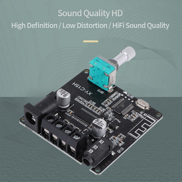 XY-C15H 20W Dual Channel Bluetooth 5.0 HIFI Stereo Digital Audio Power Amplifier Board Without Shell