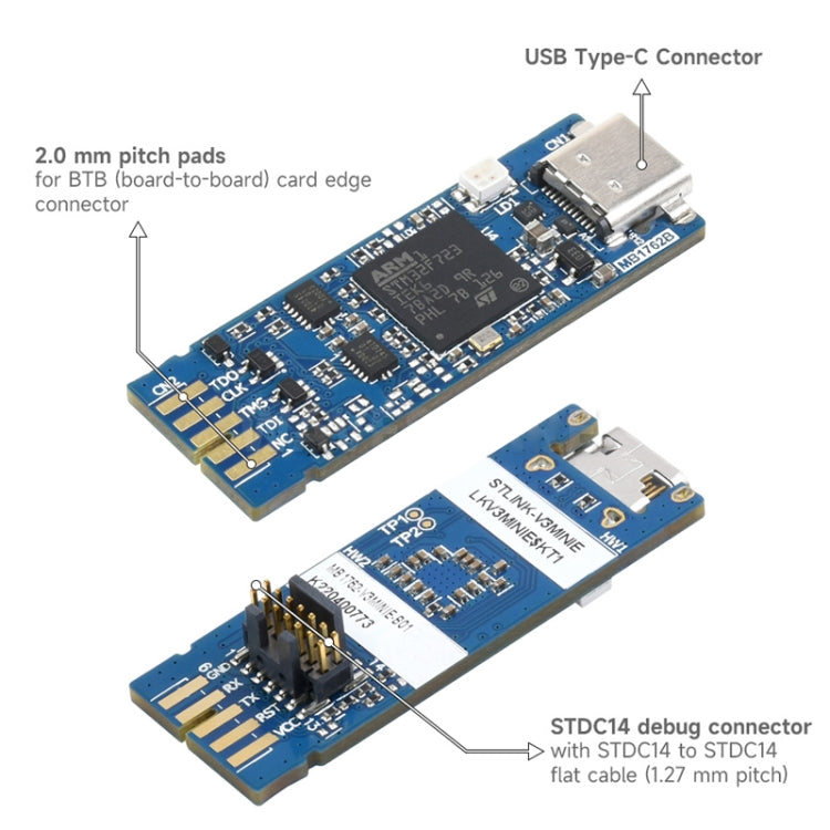 Scheda programmatrice e debugger in-circuit Waveshare STLINK-V3MINIE per STM32