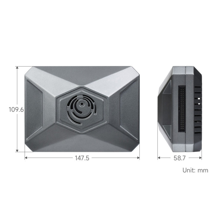 Custodia in alluminio Waveshare tipo F per il kit di sviluppo Jetson Nano