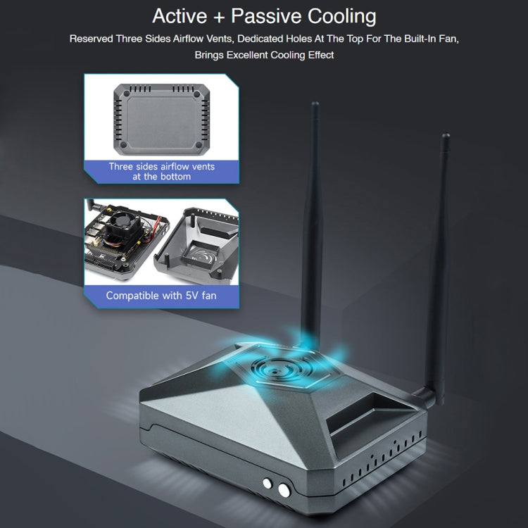 Custodia in alluminio per Jetson Nano Developer Kit B01