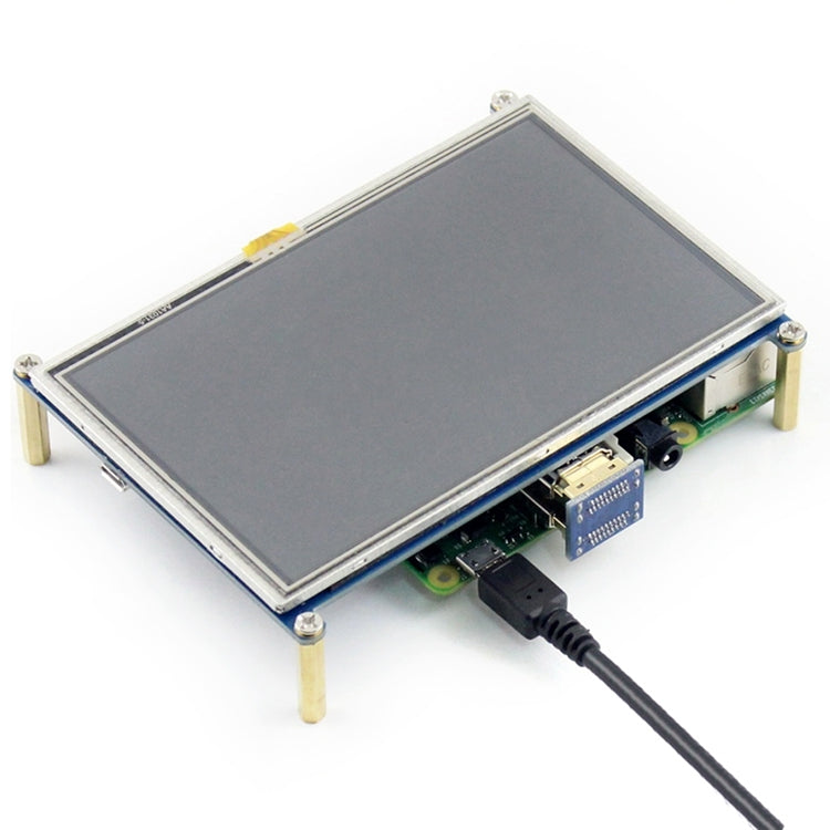 Touchscreen LCD HDMI 800x480 da 5 pollici WAVESHARE per Raspberry Pi, 5 Inch HDMI LCD