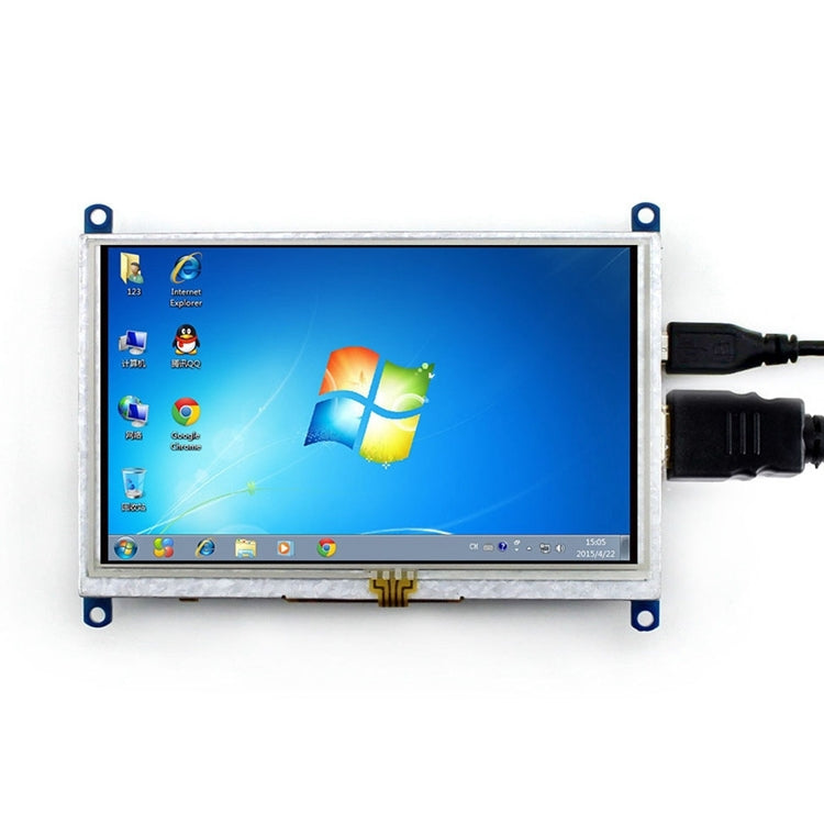 WAVESHARE 5 Inch HDMI LCD (B) 800x480 Touch Screen for Raspberry Pi Support Various Systems, 5 Inch HDMI LCD (B)