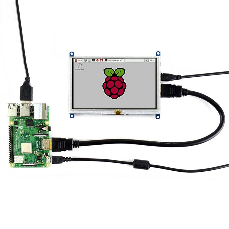 Il touch screen WAVESHARE da 5 pollici HDMI LCD (B) 800x480 per Raspberry Pi supporta vari sistemi, 5 Inch HDMI LCD (B)