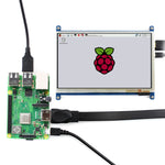 Touchscreen LCD HDMI 7 pollici Waveshare 800x480 per Raspberry Pi