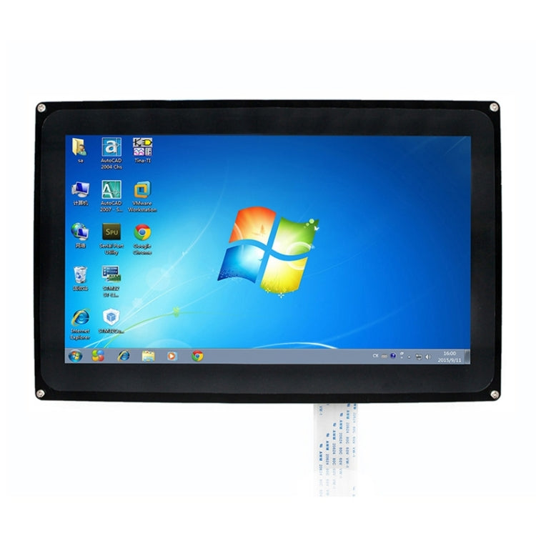 WAVESHARE 10.1 inch Resistive Touch Screen LCD, HDMI Interface with Case, Support Multiple Mini-PC, 10.1inch HDMI LCD (H) (with case)