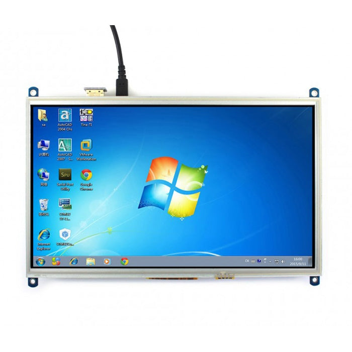 LCD touch screen resistivo da 10,1 pollici WAVESHARE, interfaccia HDMI, progettato per Raspberry Pi, 10.1inch HDMI LCD