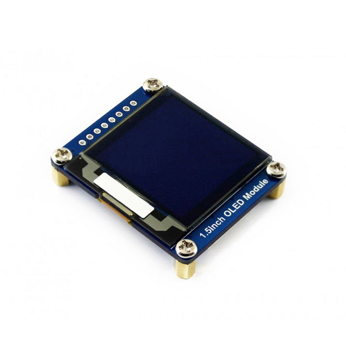 WAVESHARE 128x128 1.5 inch General OLED Display Module 16 Grayscale with SPI/I2C Interface, 1.5inch OLED