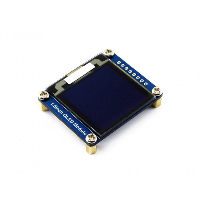 WAVESHARE 128x128 1.5 inch General OLED Display Module 16 Grayscale with SPI/I2C Interface, 1.5inch OLED