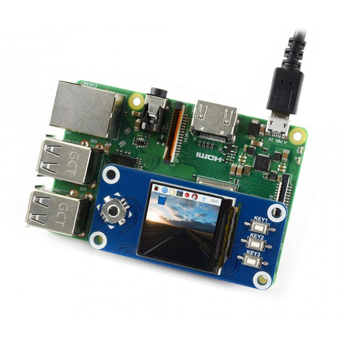 CAPPELLO con display LCD IPS WAVESHARE 240x240 da 1,3 pollici per Raspberry Pi, 1.3inch LCD HAT