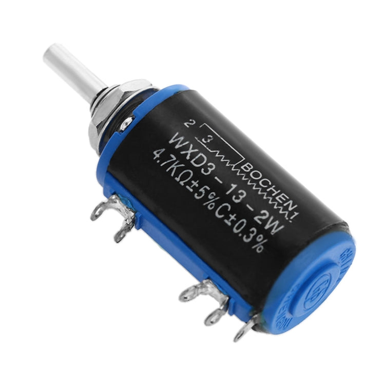 WXD3 - 13 - Potenziometro di precisione multigiro da 2 W 4,7 K Ohm - Nero