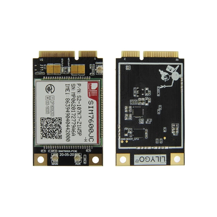 TTGO T-PCIE ESP32-WROVER-B AXP192 Chip WiFi Bluetooth Nano Card Modulo serie SIM Scheda di sviluppo componibile hardware, modulo PCIE-SIM7600JC, PCIE-SIM7600JC Module