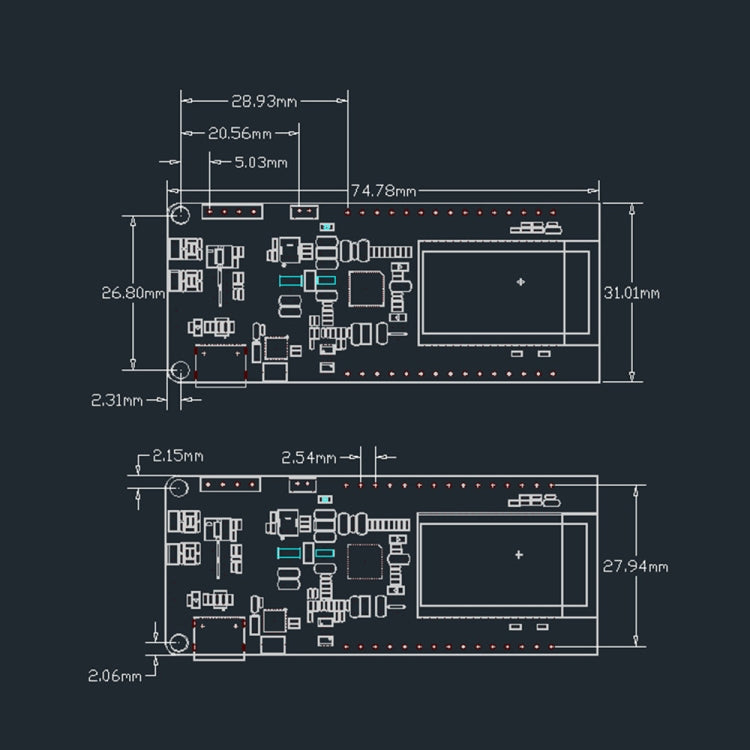 TTGO T-PCIE ESP32-WROVER-B AXP192 Chip WiFi Bluetooth Nano Card SIM Series Module 4MB Hardware Modular Development Board, 4MB