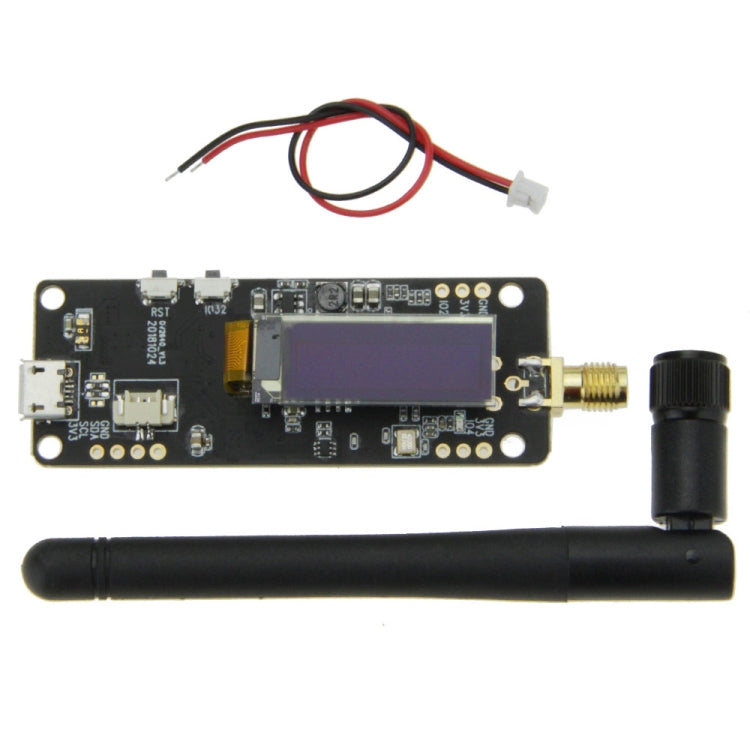 TTGO OV2640 Fish-eye Lens Camera Module OLED WiFi Development Board SMA 0.91 with 3dbi Antenna, Fish-eye Lens