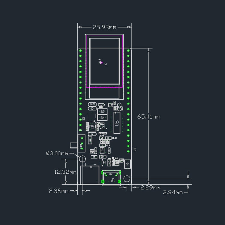 TTGO T-Koala ESP32 Modulo WiFi Bluetooth 4MB Basato su scheda di sviluppo ESP32-WROOM-32, ESP32-WROOM-32