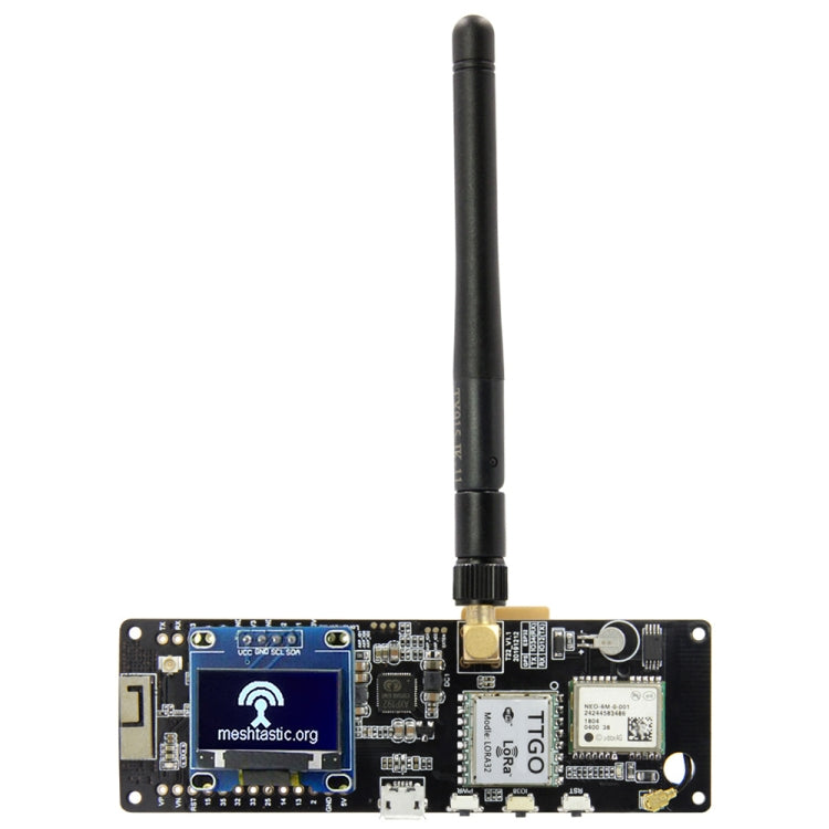 TTGO Meshtastic T-Beam V1.1 ESP32 923 MHz OLED WiFi Bluetooth GPS NEO-6M SMA 18650 Battery Support, 923MHZ OLED