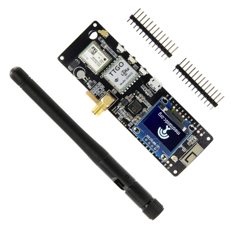 TTGO Meshtastic T-Beam V1.1 ESP32 923 MHz OLED WiFi Bluetooth GPS NEO-6M SMA 18650 Supporto batteria, 923MHZ OLED