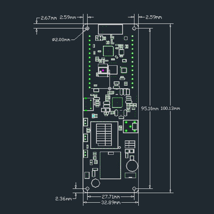 TTGO Meshtastic T-Beam V1.1 ESP32 923 MHz OLED WiFi Bluetooth GPS NEO-6M SMA 18650 Battery Support, 923MHZ OLED