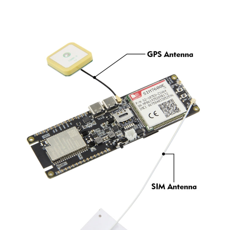 TTGO T-SIM7600E-H ESP32 WiFi Bluetooth 18560 Supporto batteria Scheda di sviluppo del modulo di carica solare, T-SIM7600E-H