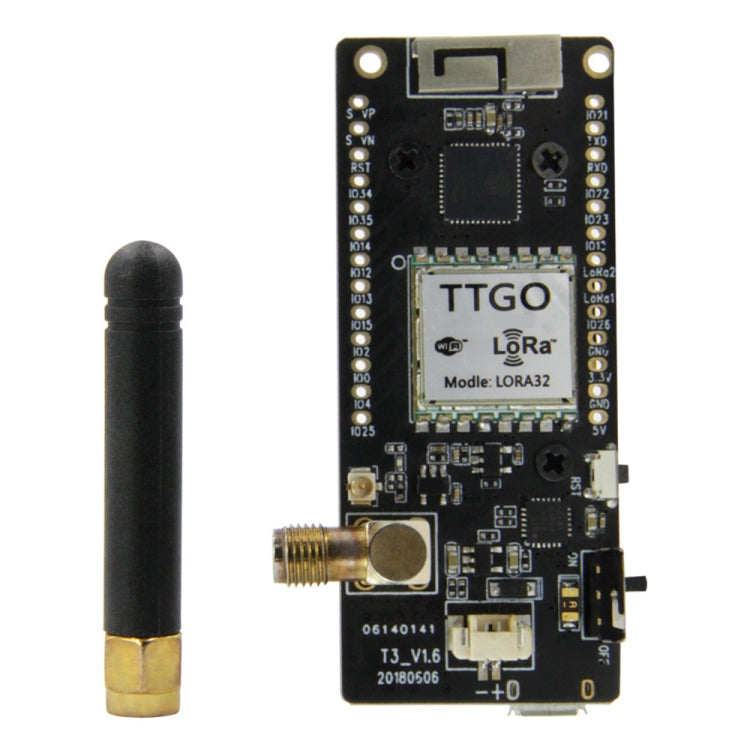 TTGO LORA32 V2.1 ESP32 0.96 inch OLED Bluetooth WiFi Wireless Module 433MHz SMA IP5306 Module with Antenna, 433MHz