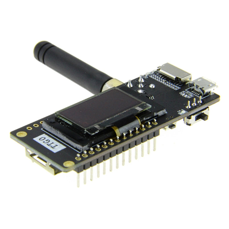 TTGO LORA32 V2.1 ESP32 Modulo wireless WiFi OLED Bluetooth da 0,96 pollici Modulo 433 MHz SMA IP5306 con antenna, 433MHz