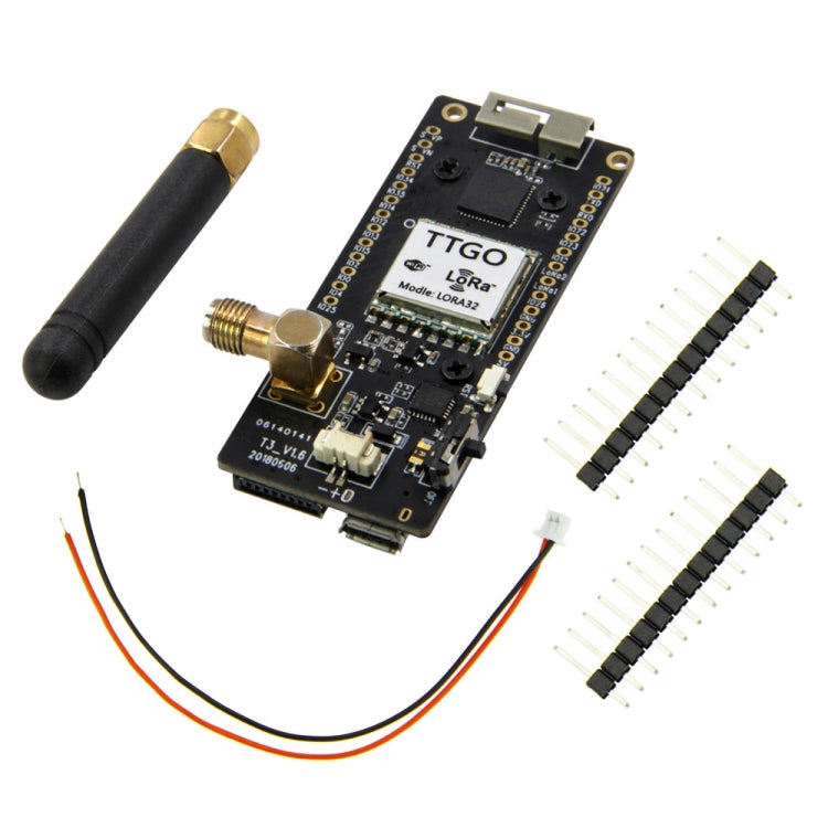 TTGO LORA32 V2.1 ESP32 Modulo wireless WiFi OLED Bluetooth da 0,96 pollici Modulo 433 MHz SMA IP5306 con antenna, 433MHz