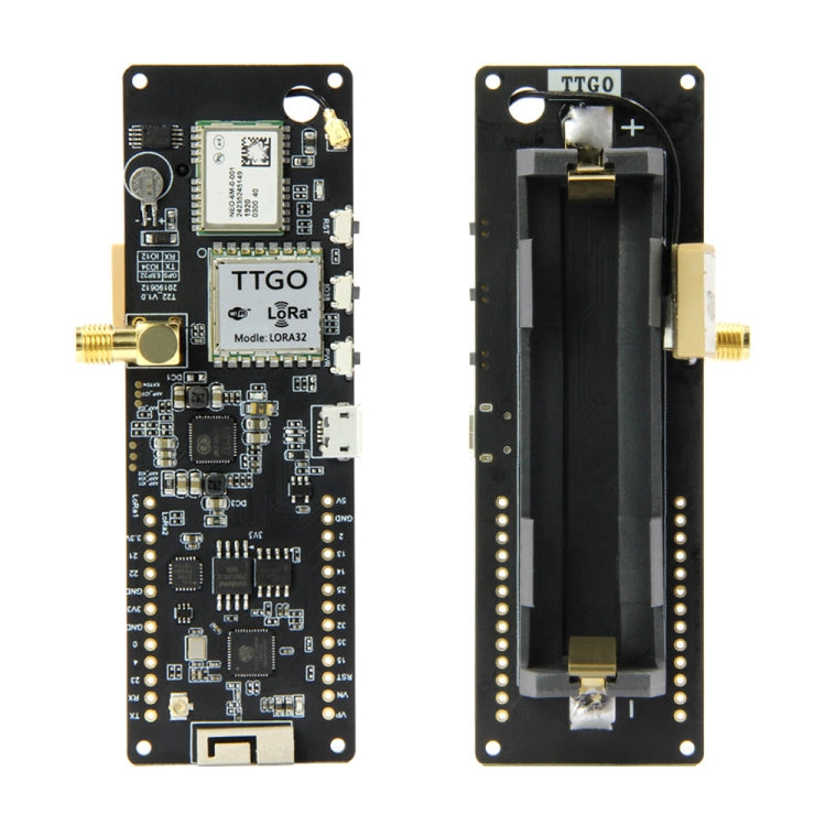 TTGO T-Beamv1.0 Chipset ESP32 Modulo WiFi Bluetooth 433 MHz Modulo GPS LoRa NEO-6M con antenna SMA, versione originale, Original Version 433MHz