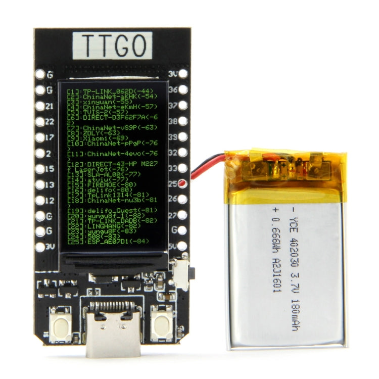 TTGO T-Display 4MB ESP32 WiFi Bluetooth Module 1.14 Inch Development Board for Arduino, T-Display 4MB