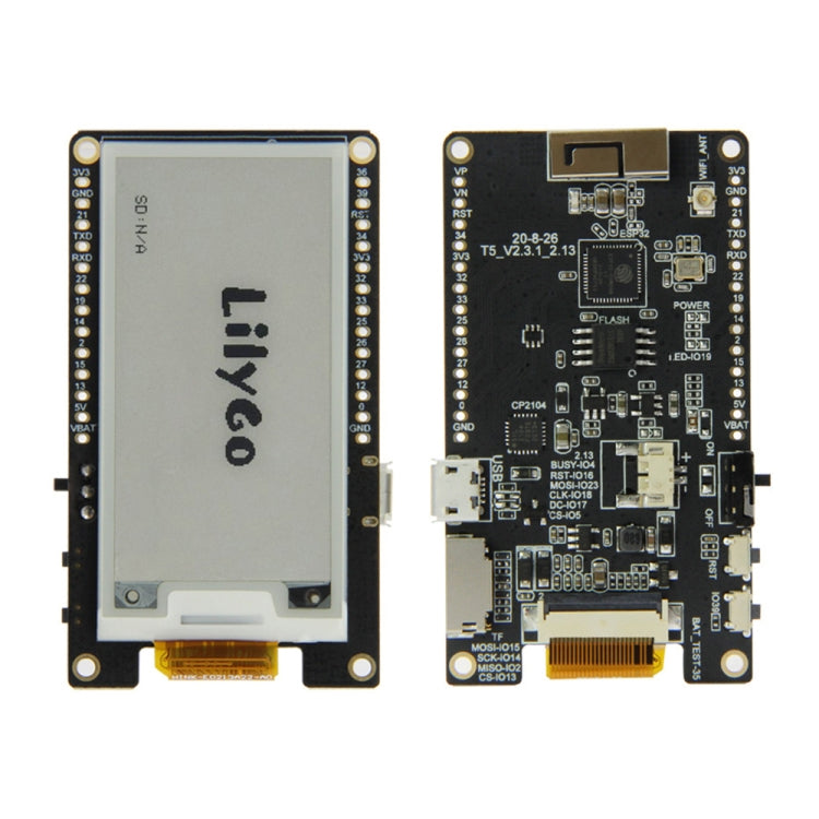 Schermo a inchiostro TTGO T5 V2.3.1 2,13" DEPG0213BN
