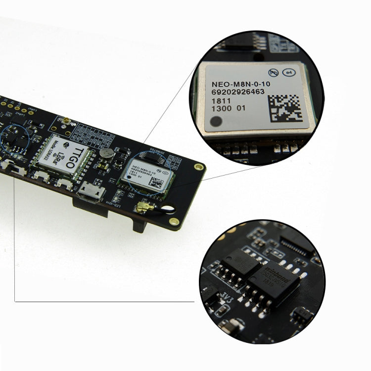 TTGO T-Beam ESP32 Modulo WiFi Bluetooth 433 MHz GPS NEO-M8N LORA 32 Modulo con antenna e supporto batteria 18650, 433MHz