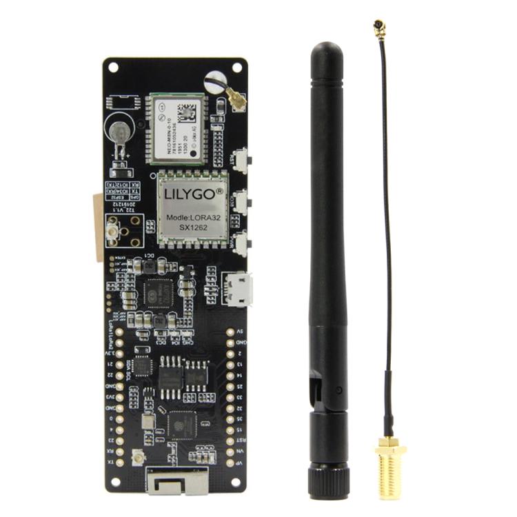 TTGO T-Beam ESP32 WiFi Module Bluetooth 868MHz GPS NEO-M8N LORA 32 Module with Antenna and 18650 Battery Holder, 868MHz