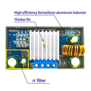 ZK-4KX DC-DC Buck Boost Converter Module CNC CC CV 0.5-30V 4A Adjustable Step Down Up Voltage Regulator, 0.5-30V