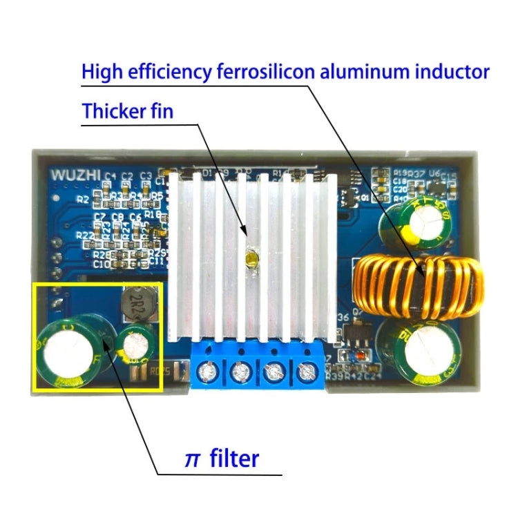 ZK-4KX DC-DC Buck Boost Converter Module CNC CC CV 0.5-30V 4A Adjustable Step Down Up Voltage Regulator, 0.5-30V