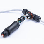 Connettore cavo tipo T 3 pin impermeabile IP68
