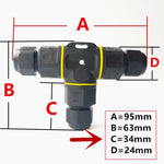 Connettore cavo tipo T a 3 pin impermeabile IP68 XYT21, XYT21