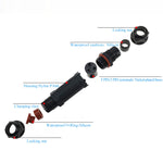 Connettore cavo dritto 3 pin impermeabile IP68 XY20