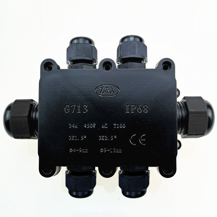G713 Scatola di giunzione impermeabile a sei vie IP68 per la protezione del circuito, G713-6P